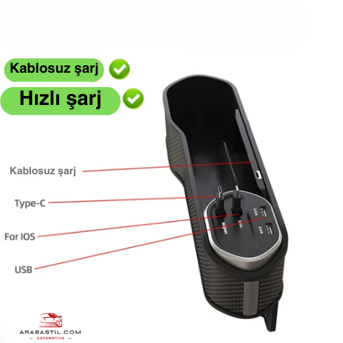 Arabastil Hızlı Şarj Organizatör