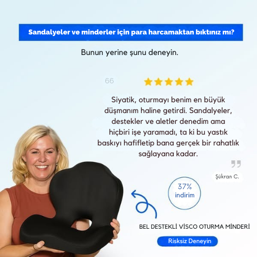 Arabastil™ ComfortLift – Gelişmiş Visco Oturma Minderi