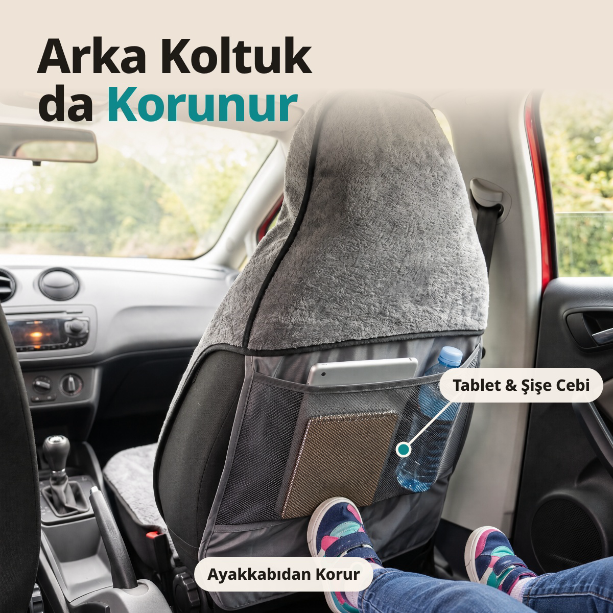 Arabastil™ Dry-Touch Premium Araç Koltuk Koruyucu Kılıf (%99 Su geçirmez+Evrensel Uyumlu)