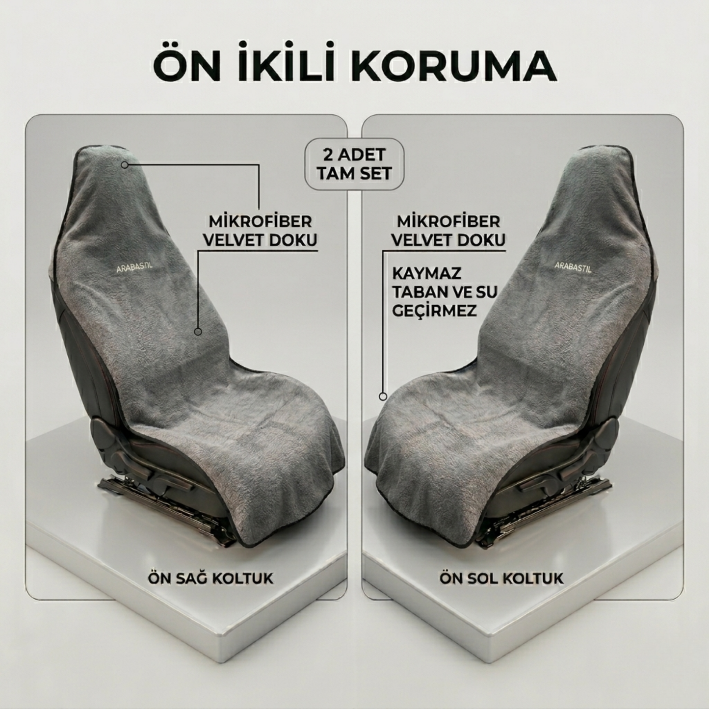 Arabastil™ Dry-Touch Araç Koltuk Kılıfı (%99 Su geçirmez)