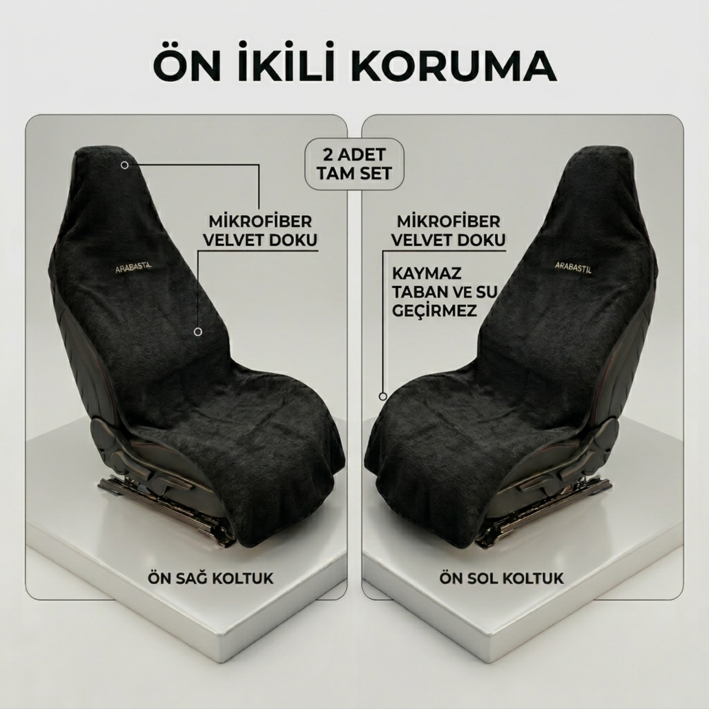 Arabastil™ Dry-Touch Araç Koltuk Kılıfı (%99 Su geçirmez)