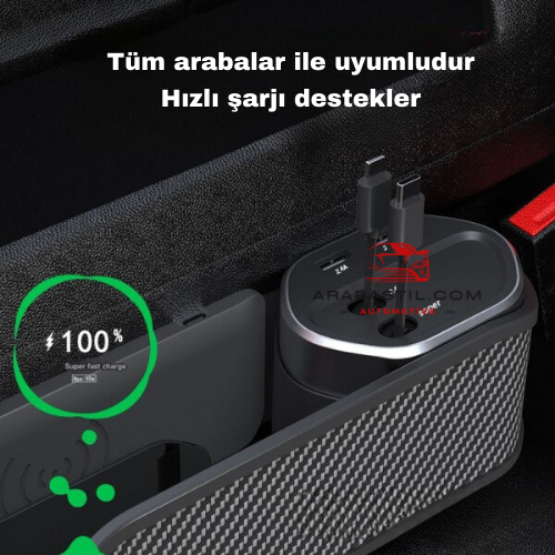 Arabastil® Hızlı Şarj Organizatör - Arabastil.com Arabastil.com Arabastil.com