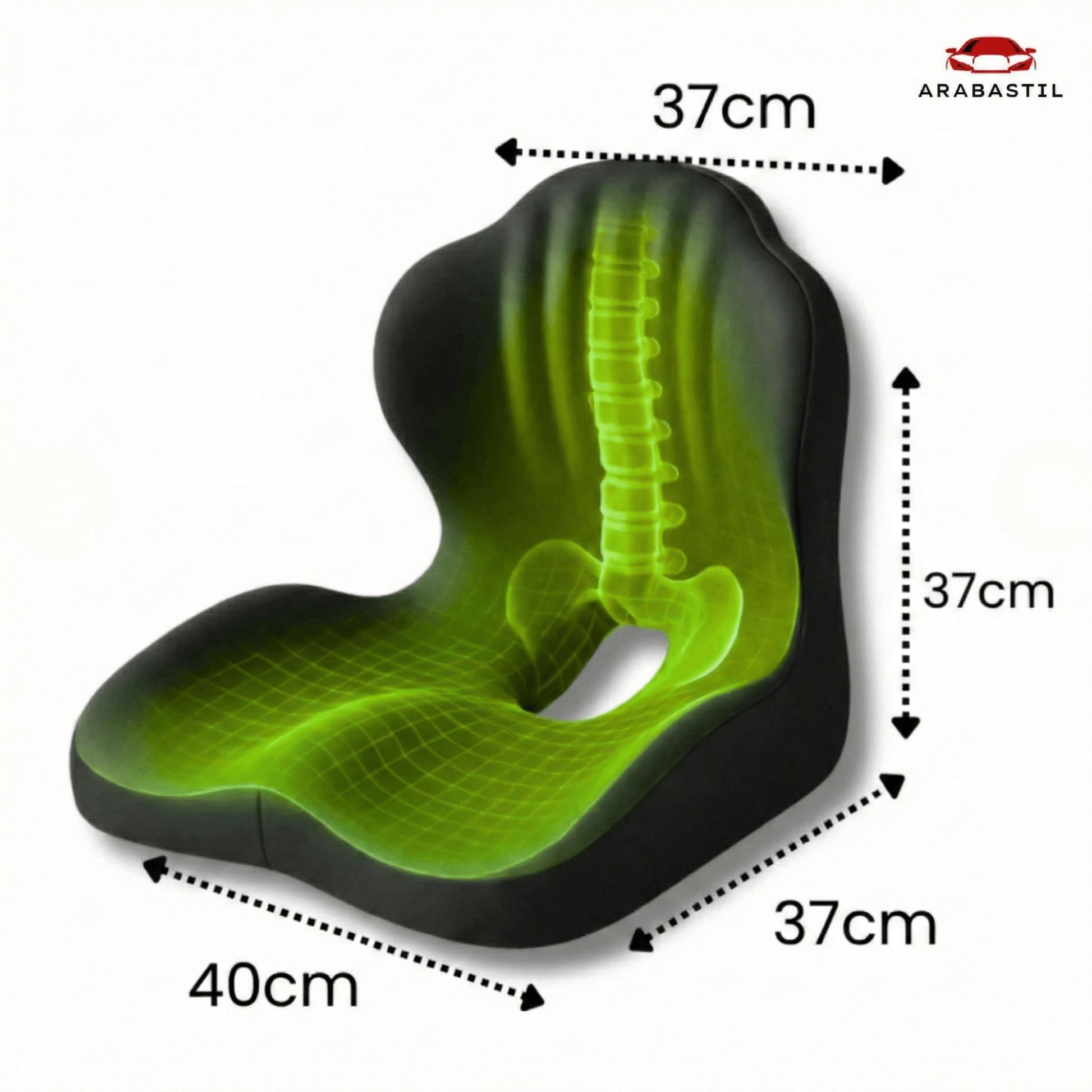 Arabastil™ ComfortLift – Gelişmiş Visco Oturma Minderi - Arabastil.com