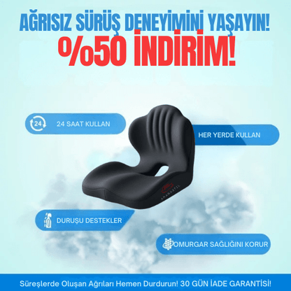 Arabastil™ ComfortLift Visco Jarse Kumaş Oturma Minderi - Arabastil.com