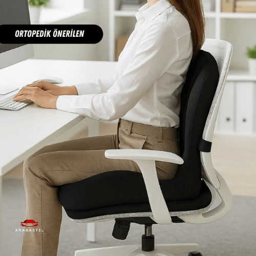 Arabastil™ ComfortLift Visco Jarse Kumaş Oturma Minderi - Arabastil.com