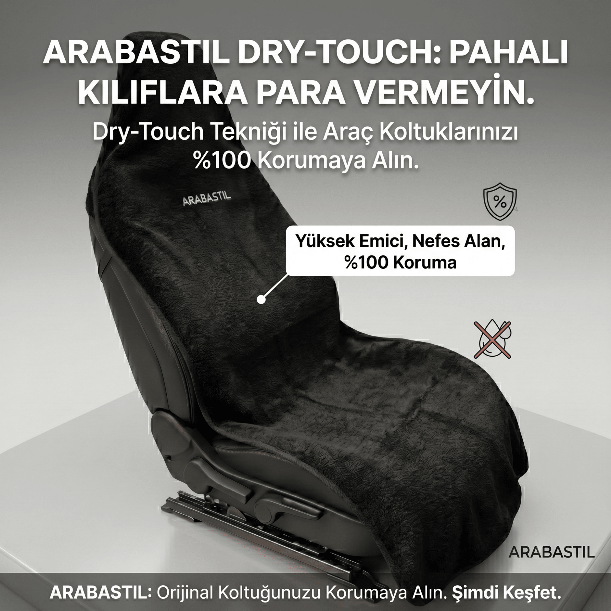 Arabastil™ Dry - Touch Araç Koltuk Kılıfı (%99 Su geçirmez) - Arabastil.com