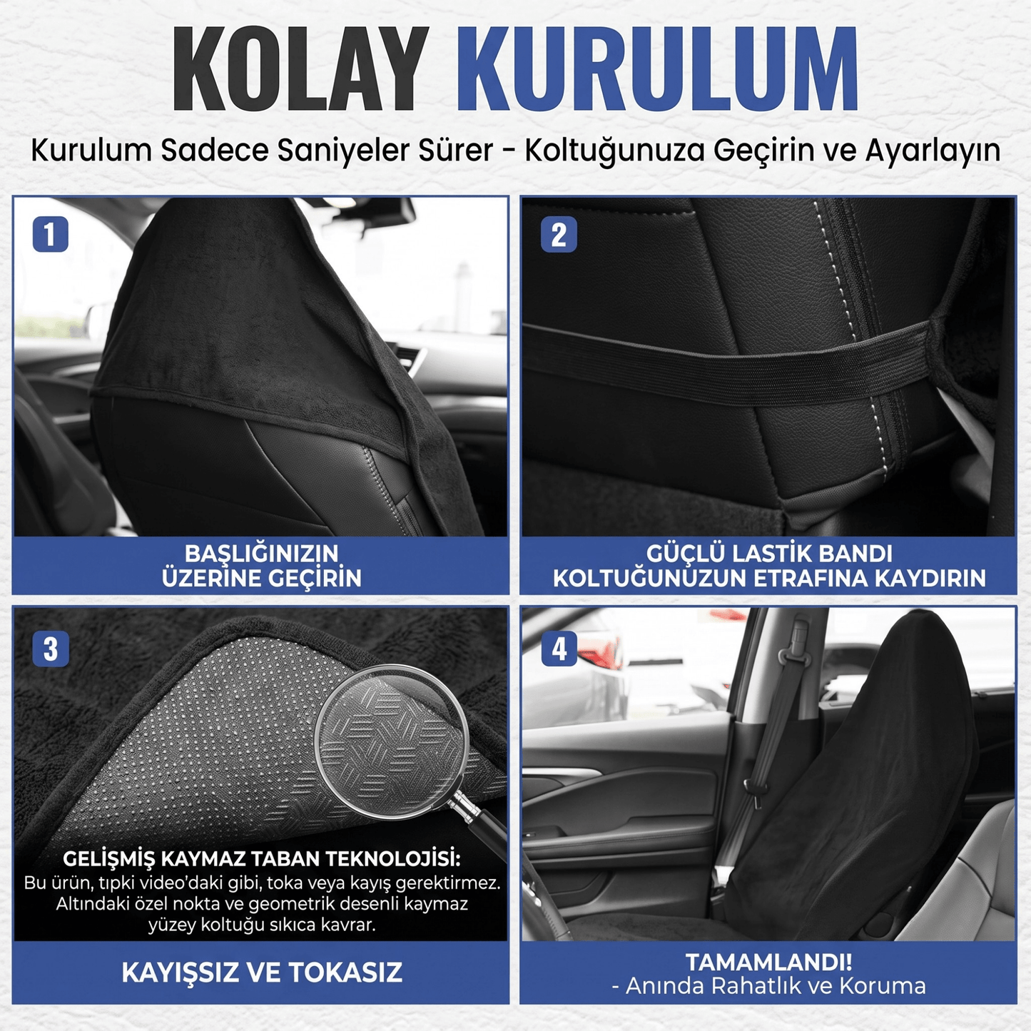 Arabastil™ Dry-Touch Premium Araç Koltuk Koruyucu Kılıf (%99 Su geçirmez+Evrensel Uyumlu) - Arabastil.com