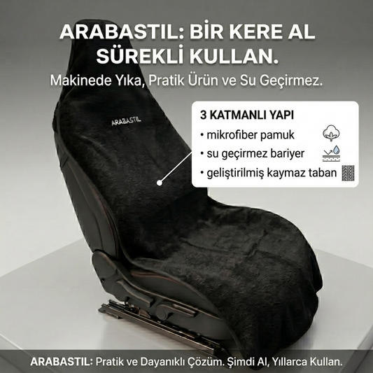 Arabastil™ Dry-Touch Premium Araç Koltuk Kılıfı (%99 Su geçirmez)